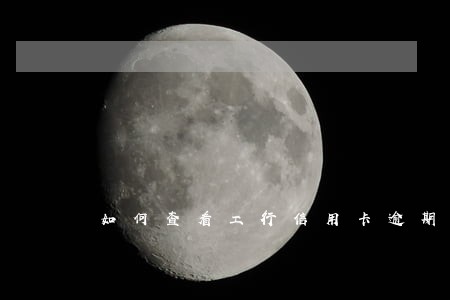 如何查看工行信用卡逾期本金 如何查看工行信用卡逾期本金