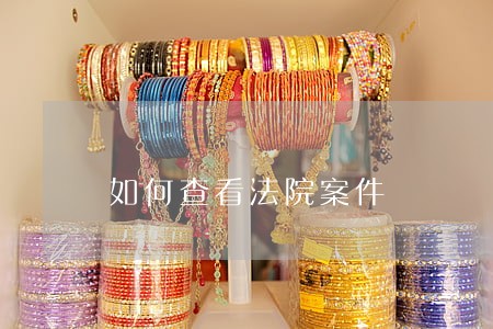 如何查看法院案件 如何查看法院案件