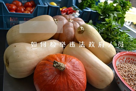 如何检举违法政府人员 如何检举违法政府人员