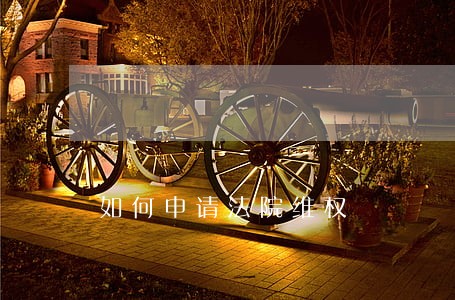如何申请法院维权 如何申请法院维权