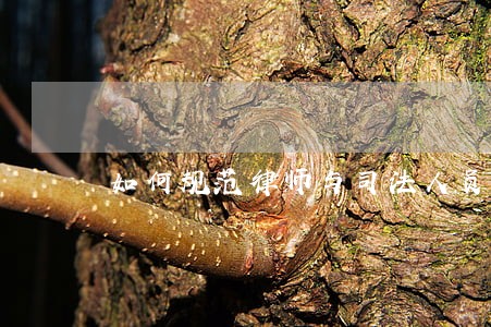 如何规范律师与司法人员接触 如何规范律师与司法人员接触