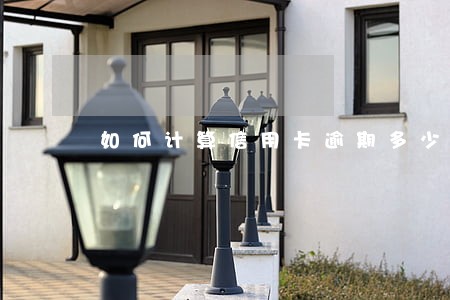 如何计算信用卡逾期多少钱 如何计算信用卡逾期多少钱