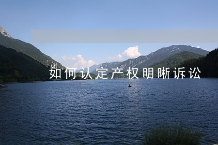 如何认定产权明晰诉讼