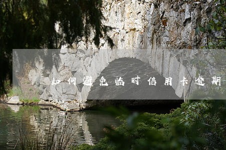 如何避免临时信用卡逾期 如何避免临时信用卡逾期