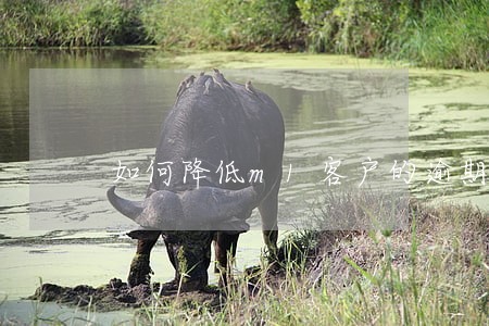 如何降低m1客户的逾期率 如何降低m1客户的逾期率