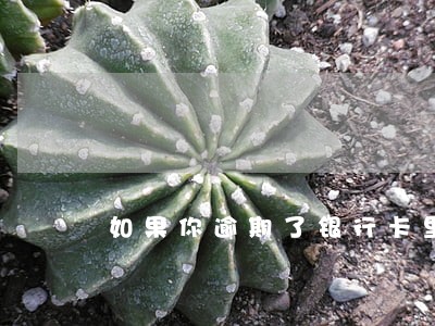 如果你逾期了银行卡里钱被扣了 如果你逾期了银行卡里钱被扣了