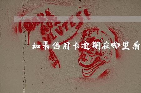 如果信用卡逾期在哪里看 如果信用卡逾期在哪里看