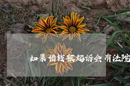 如果借钱被起诉会有法院传票吗 如果借钱被起诉会有法院传票吗