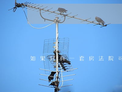如果只有一套房法院可以执行吗 如果只有一套房法院可以执行吗