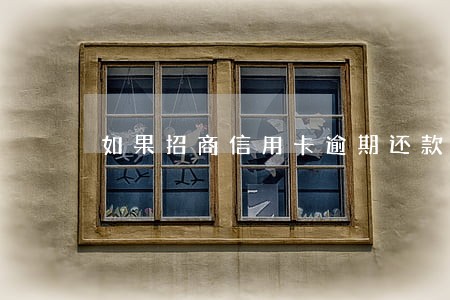 如果招商信用卡逾期还款会怎样 如果招商信用卡逾期还款会怎样