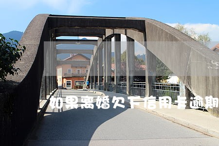 如果离婚欠下信用卡逾期怎么办 如果离婚欠下信用卡逾期怎么办