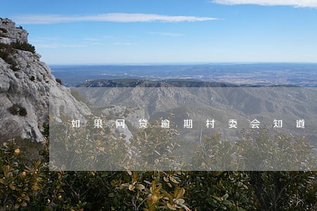 如果网贷逾期村委会知道了怎么说 如果网贷逾期村委会知道了怎么说