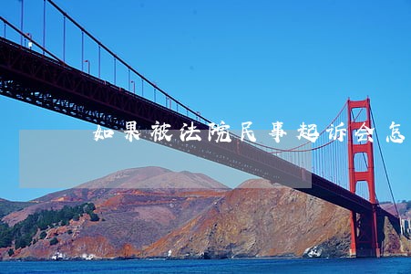 如果被法院民事起诉会怎么样 如果被法院民事起诉会怎么样