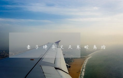 妻子嫌弃丈夫寒酸离婚 妻子嫌弃丈夫寒酸离婚