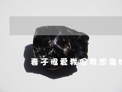 妻子很爱我但我想离婚 妻子很爱我但我想离婚