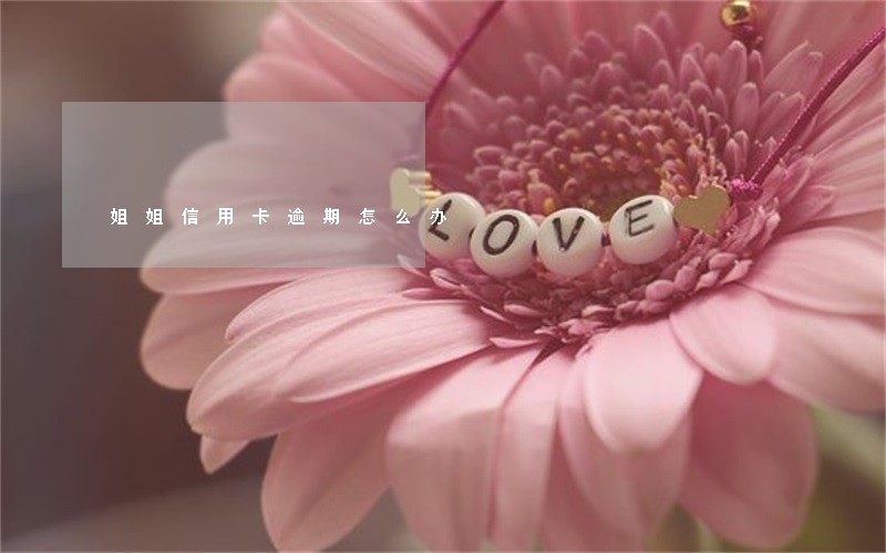 姐姐信用卡逾期怎么办