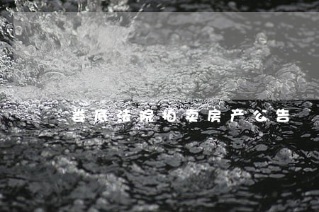 娄底法院拍卖房产公告