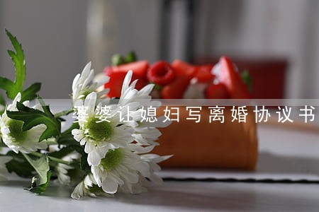 婆婆让媳妇写离婚协议书 婆婆让媳妇写离婚协议书