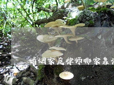 婚姻家庭律师哪家靠谱 婚姻家庭律师哪家靠谱
