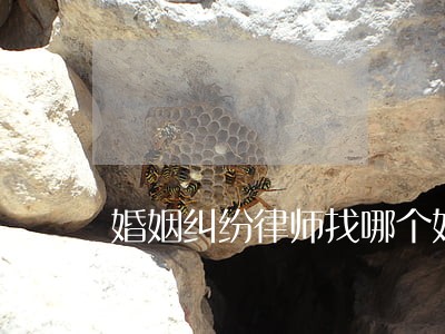 婚姻纠纷律师找哪个好 婚姻纠纷律师找哪个好