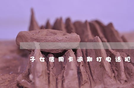 子女信用卡逾期打电话犯法吗