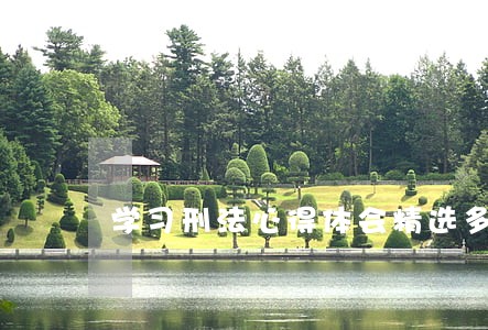 学习刑法心得体会精选多篇 学习刑法心得体会精选多篇