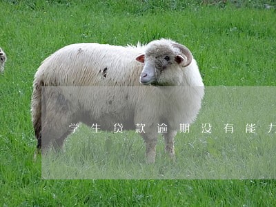 学生贷款逾期没有能力还款 学生贷款逾期没有能力还款