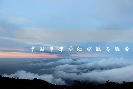宁国市律师法律服务收费 宁国市律师法律服务收费