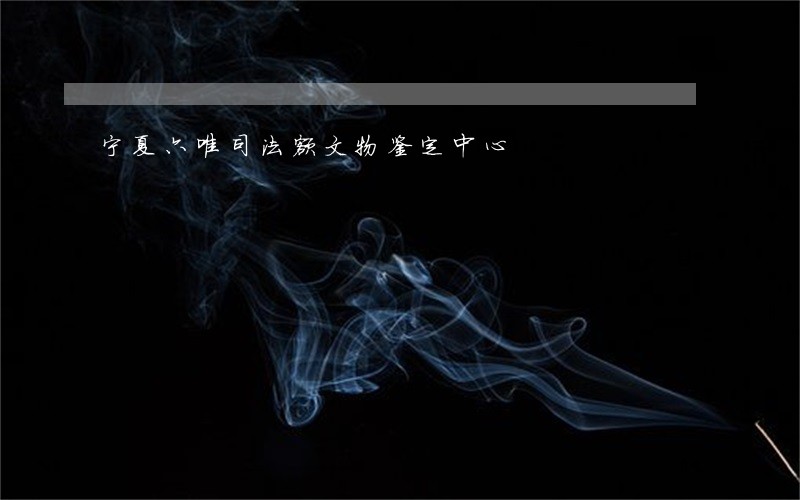 宁夏六唯司法额文物鉴定中心 宁夏六唯司法额文物鉴定中心
