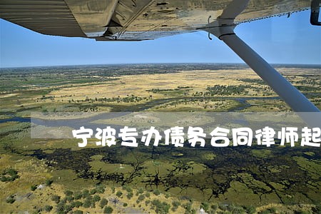 宁波专办债务合同律师起诉费用 宁波专办债务合同律师起诉费用