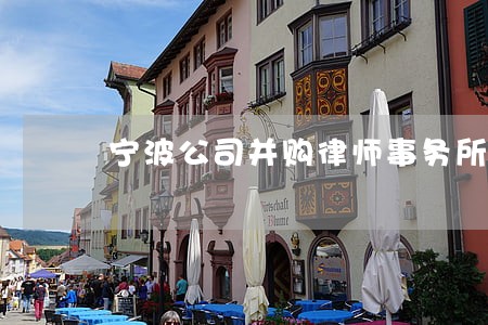 宁波公司并购律师事务所
