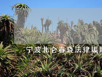 宁波北仑春晓法律援助 宁波北仑春晓法律援助