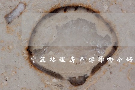 宁波处理房产律师哪个好 宁波处理房产律师哪个好