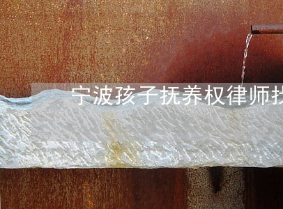 宁波孩子抚养权律师找谁 宁波孩子抚养权律师找谁