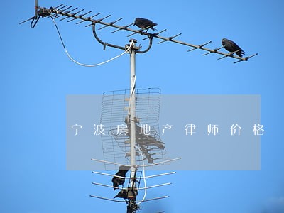 宁波房地产律师价格 宁波房地产律师价格