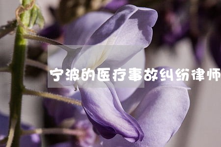 宁波的医疗事故纠纷律师咨询 宁波的医疗事故纠纷律师咨询