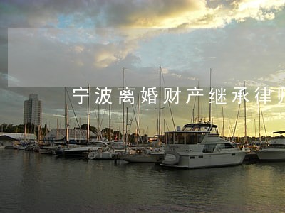 宁波离婚财产继承律师 宁波离婚财产继承律师