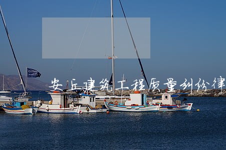 安丘建筑工程质量纠纷律师 安丘建筑工程质量纠纷律师