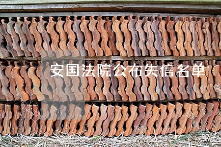 安国法院公布失信名单 安国法院公布失信名单