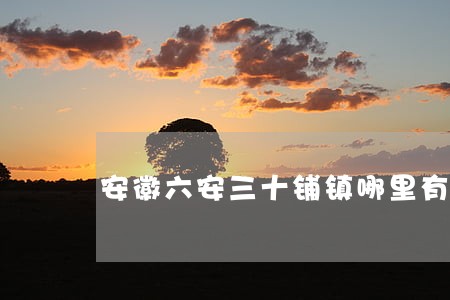 安徽六安三十铺镇哪里有律师 安徽六安三十铺镇哪里有律师