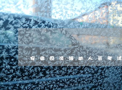 安徽司法辅助人员考试真题