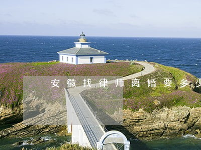 安徽找律师离婚要多少钱 安徽找律师离婚要多少钱