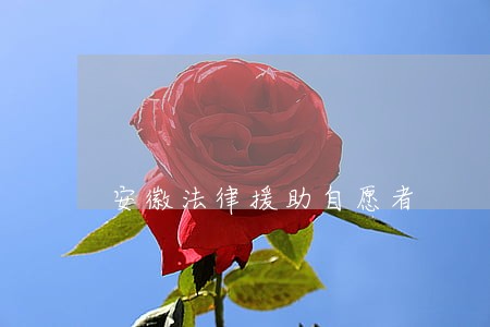 安徽法律援助自愿者 安徽法律援助自愿者
