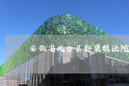 安徽省凤台县新集镇法院离婚