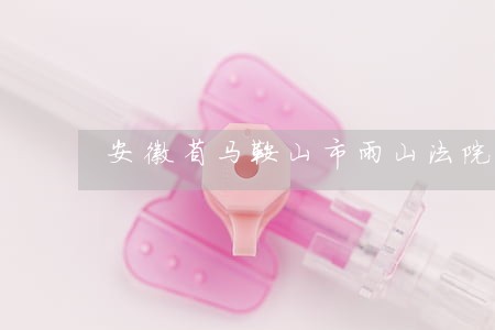 安徽省马鞍山市雨山法院对公账户