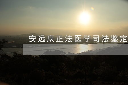 安远康正法医学司法鉴定所 安远康正法医学司法鉴定所