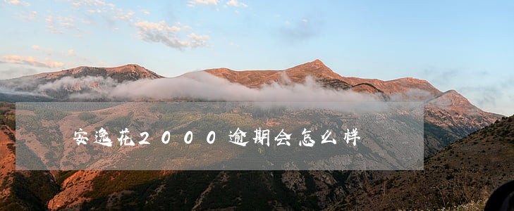 安逸花2000逾期会怎么样 安逸花2000逾期会怎么样