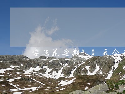 安逸花逾期20天会怎样 安逸花逾期20天会怎样