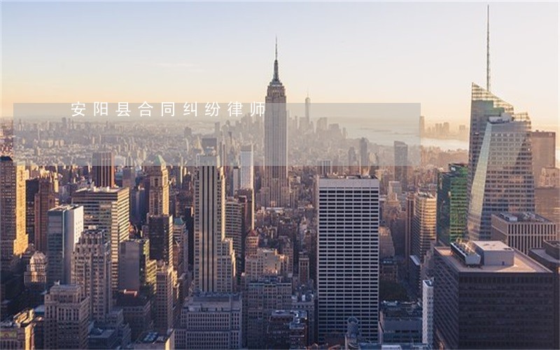 安阳县合同纠纷律师