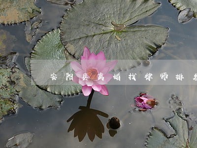 安阳县离婚找律师排名 安阳县离婚找律师排名